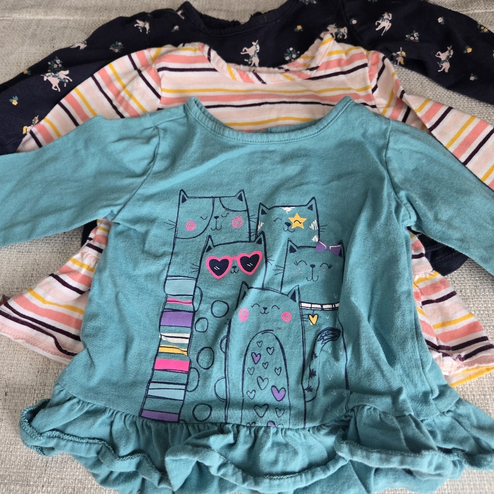 Babt Bundle - George Teal and Pink Striped Baby Dress